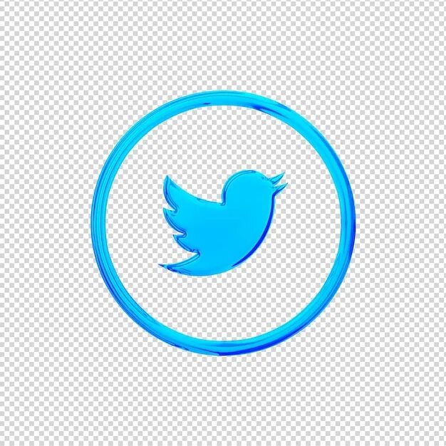 Twitter code. Twitter round logo.
