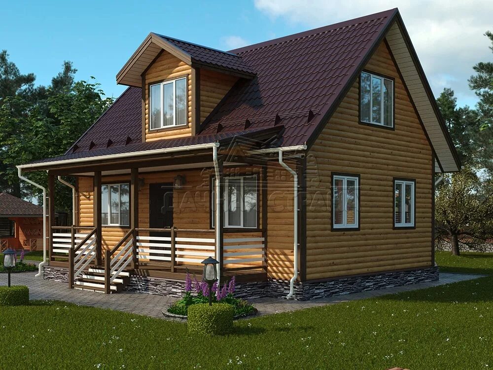 ДОМ КЕДРОВЫЙ ЛАФЕТ 40смХ24см В НОВОСИБИРСКЕ 209 кв.м. KEDRA.NET / 8-800-551-33-4