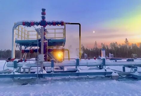 Куст газовых скважин