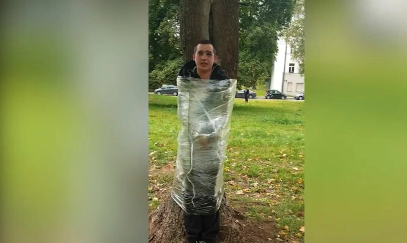 привязанные к дереву скотчем. мужчина привязан к дереву. мужчина привязан к дереву. детей привязывали к дереву. родни смит.