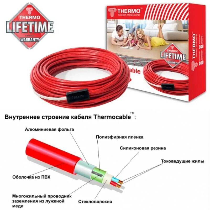 Как соединить теплый кабель. Термокабель svk-20 044-0900. устройство греющего кабеля теплого пола. thermocable svk-20 25 м. виды провода для подключения кабеля теплого пола.