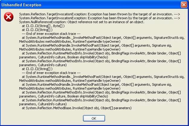 Error system reflection targetinvocationexception. Tmnt system.object createinstance system.runtimetypehandle ошибка exe файл. exception has been thrown. system reflection targetlnvocation exception. shredders revenge пишет system.reflection.targetinvocationexception.