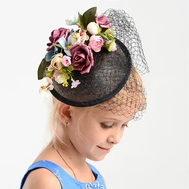 Шляпки для девочек. Шляпа с цветами. Цветочная шляпка. Маленькие шляпки. Как украсить шляпку