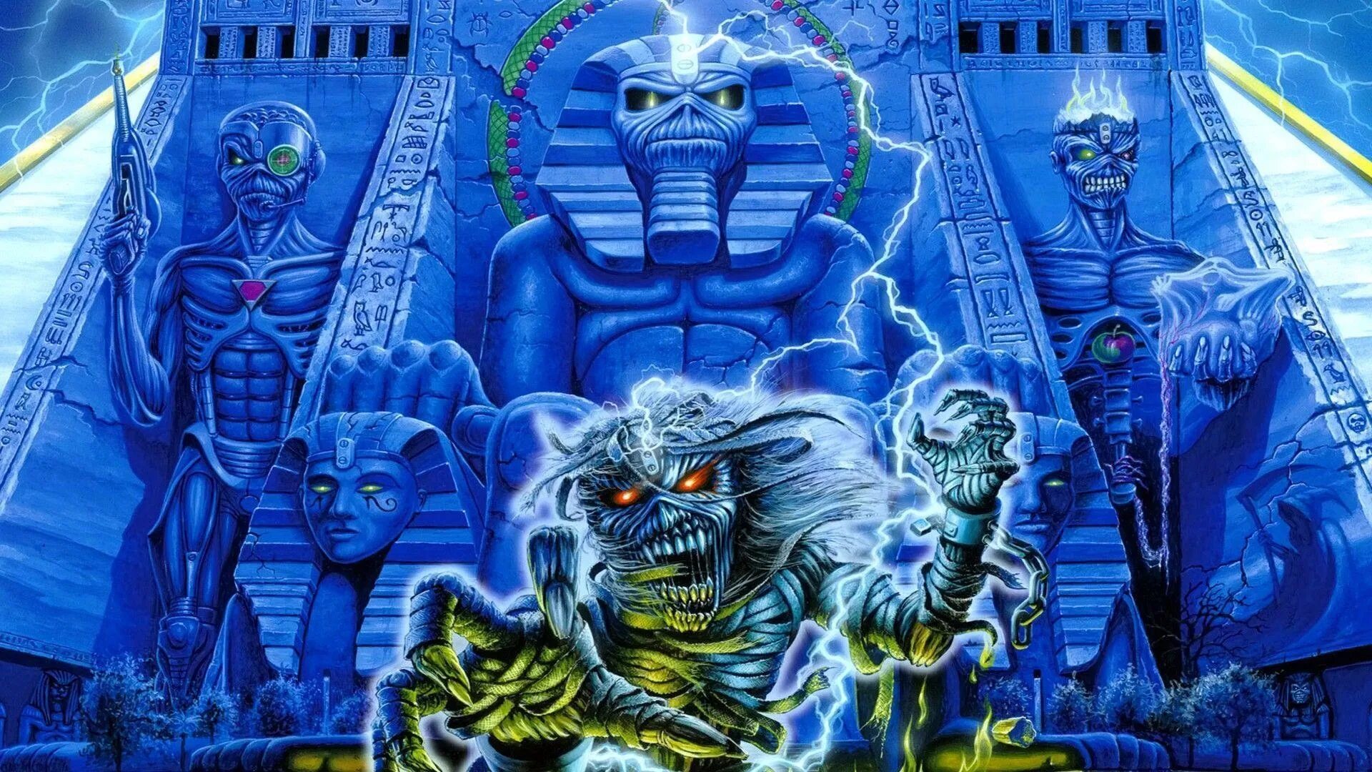 Группа Iron Maiden. Iron Maiden железная Дева. Iron Maiden Powerslave 1984.