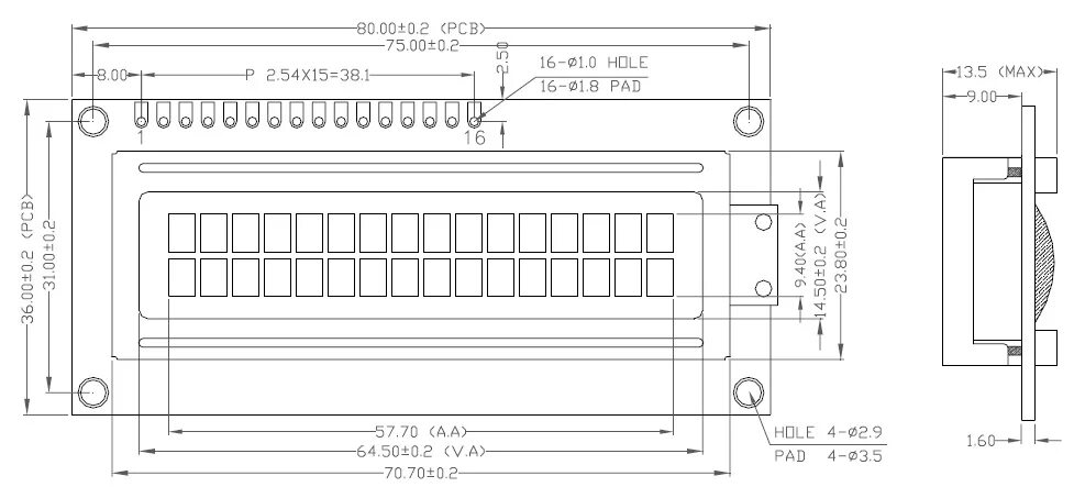 Lcd дисплей размеры. Даташит на жк дисплеи 1602. размер lcd экрана 1602. lcd 1602 габариты. дисплей 1602 габариты.