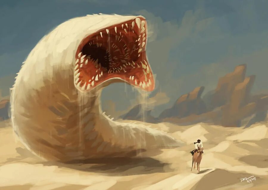 Desert behemoths sandworms. Песчаные черви дюны. Дюна черви арракиса. Песчаный червь дюна. Dune sandworm.