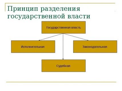 Конституционно правовой принцип разделения властей