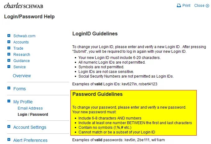 Password 8 characters