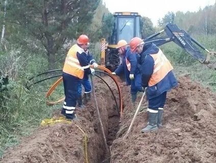 Строительство линий связи волс