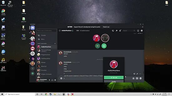 Call calling discord