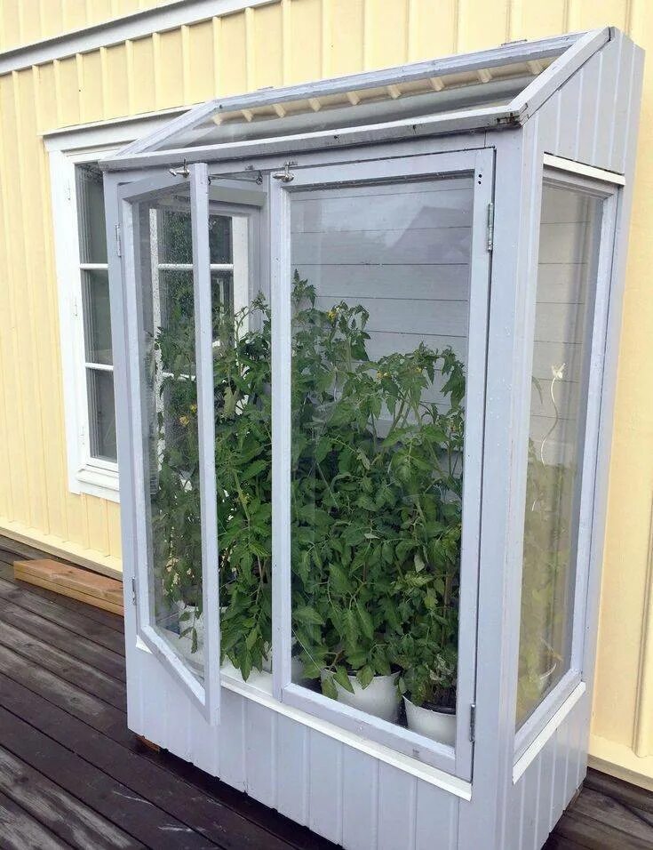 Теплица на балконе. Mini Greenhouse. Теплица стеклянная ТСП-13. DIY Mini Greenhouse. ГРИНХАУС парник для рассады.