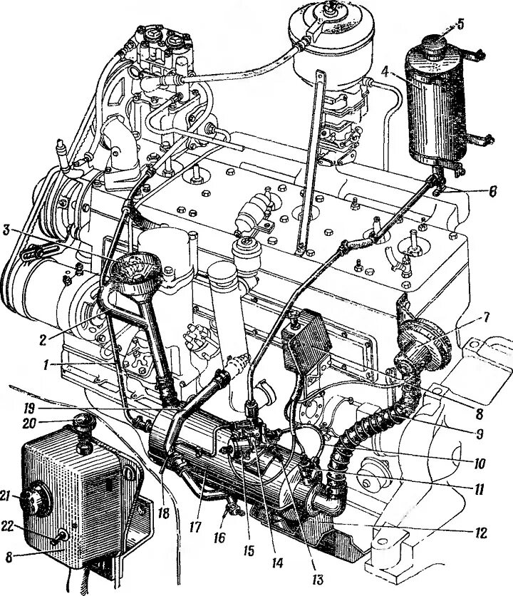 Охлаждения зил 131. ЗИЛ 157 двигатель схема. Схема системы охлаждения ЗИЛ 4331. Система охлаждения ЗИЛ 5301 схема. ЗИЛ 130 схема охлаждения ПЖД.