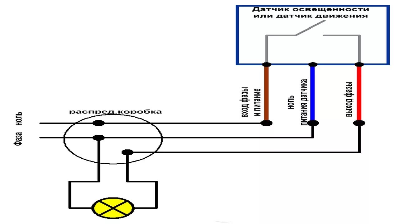 Как подключить движения. Схема подключения светодиодного светильника с датчиком движения. Датчик движения ДД 009 схема подключения. Схема распайки датчика движения. Датчик движения ДД 008 схема подключения.