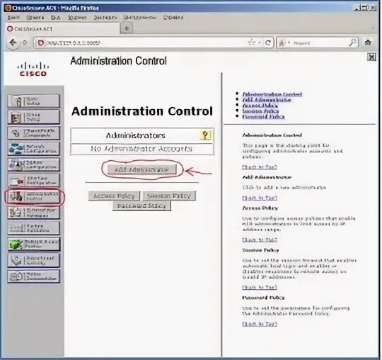 Administration control