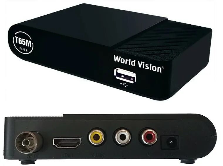 World Vision t65m. DVB-t2 приставка World Vision t65m Black. Приставка для телевизора World Vision t65. Тюнер DVB t2 World Vision.