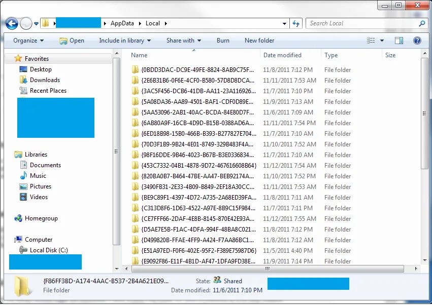 APPDATA. Folder location. Big Bros data folder.