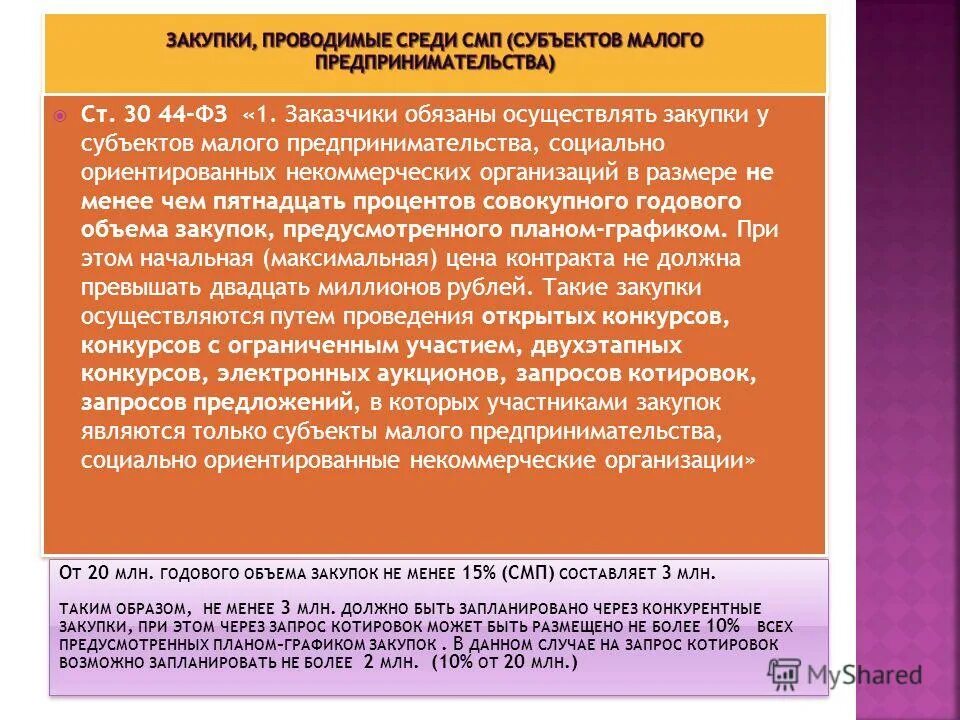 Осуществление закупок некоммерческими организациями. Субъекты малого предпринимательства. Конкурентные закупки. Госзакупки 44 ФЗ. Субъекты 44 ФЗ.