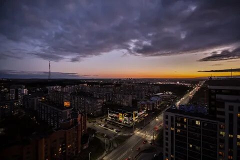 Петрозаводск ночью