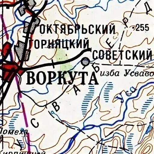 Карты воркута спутник
