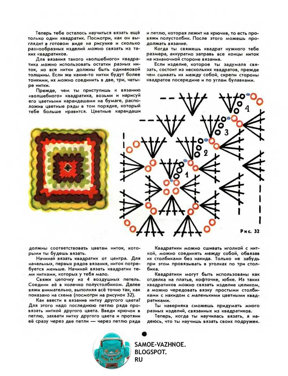 Схема квадратного вязания для начинающих. Мотив бабушкин квадрат схема с описанием. вязание крючком бабушкин квадрат схема для начинающих. квадрат крючком схема для начинающих пошагово. схема вязания крючком бабушкиного квадрата пошагово.