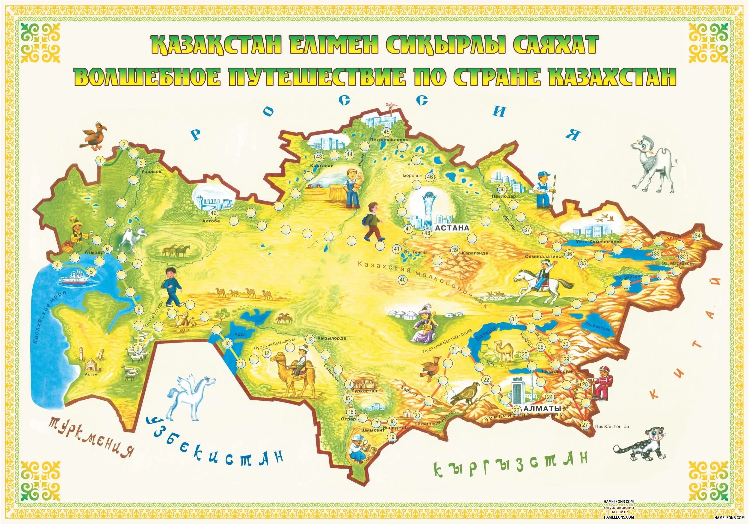 Вопросы на страну казахстан. Туристическая карта Казахстана. Географическая карта Казахстана. Карта Казахстана для детей. Картина для детей карта Казахстана.