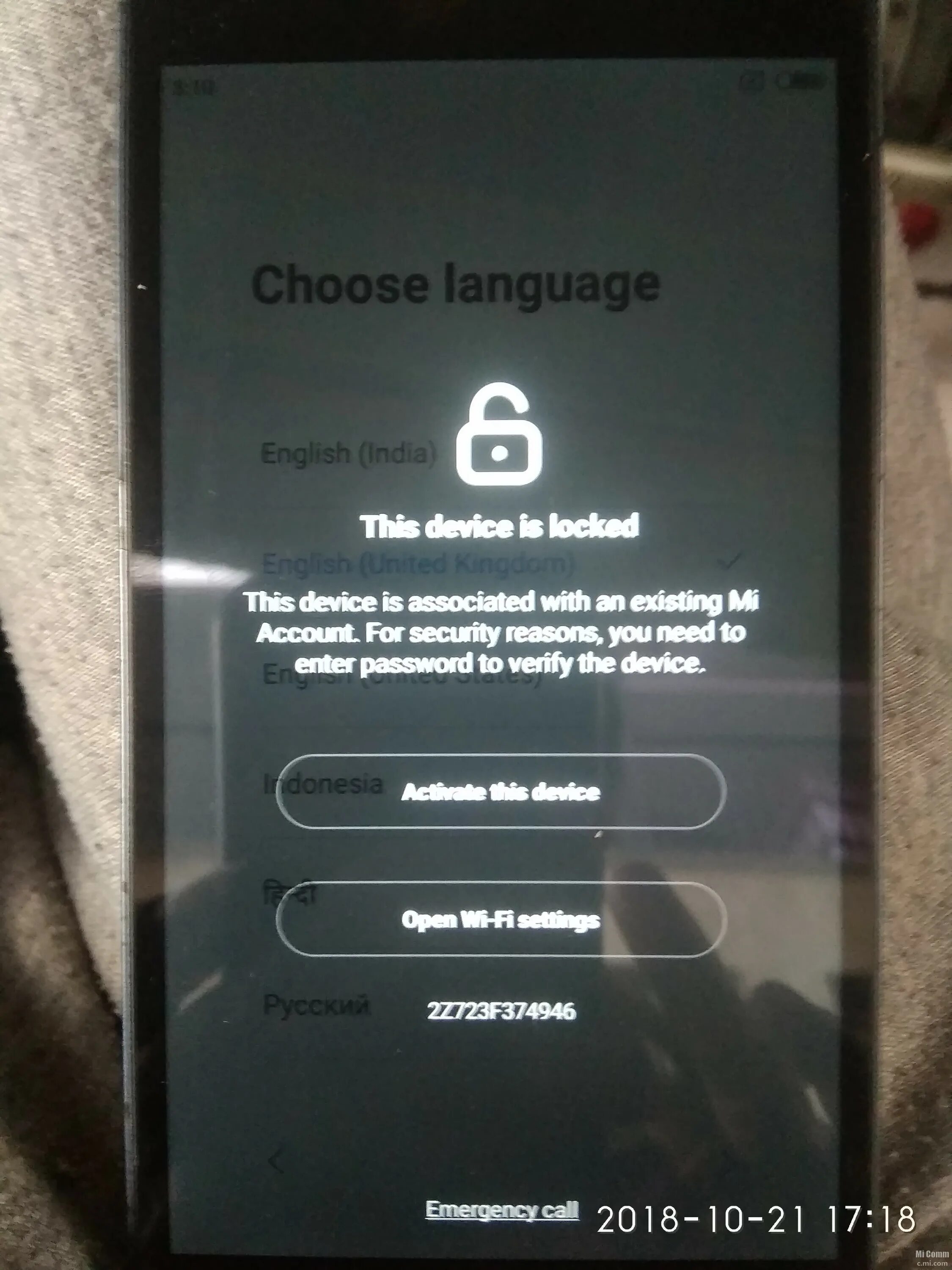 Password mi