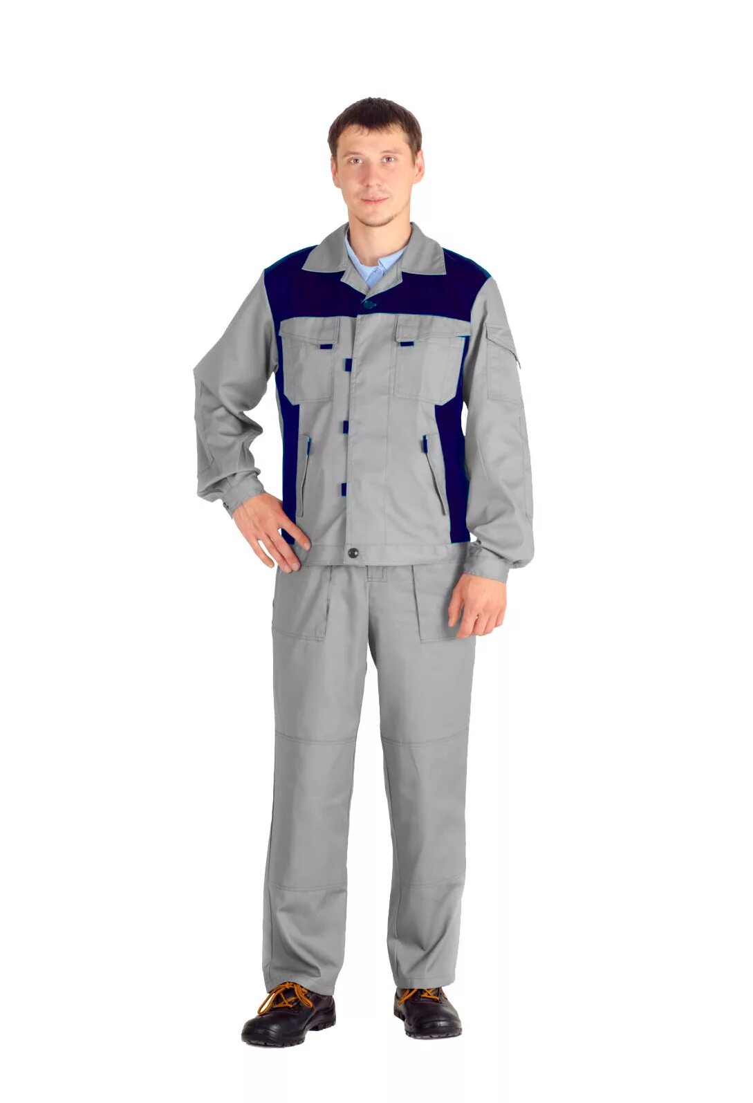 спецодежда спец. костюм спец-1 цв. специальная одежда. тк. куртка спец на молнии т-син-сер томбой.