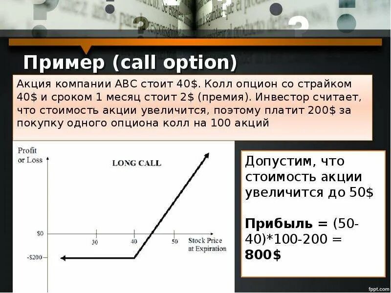 Понятие опциона