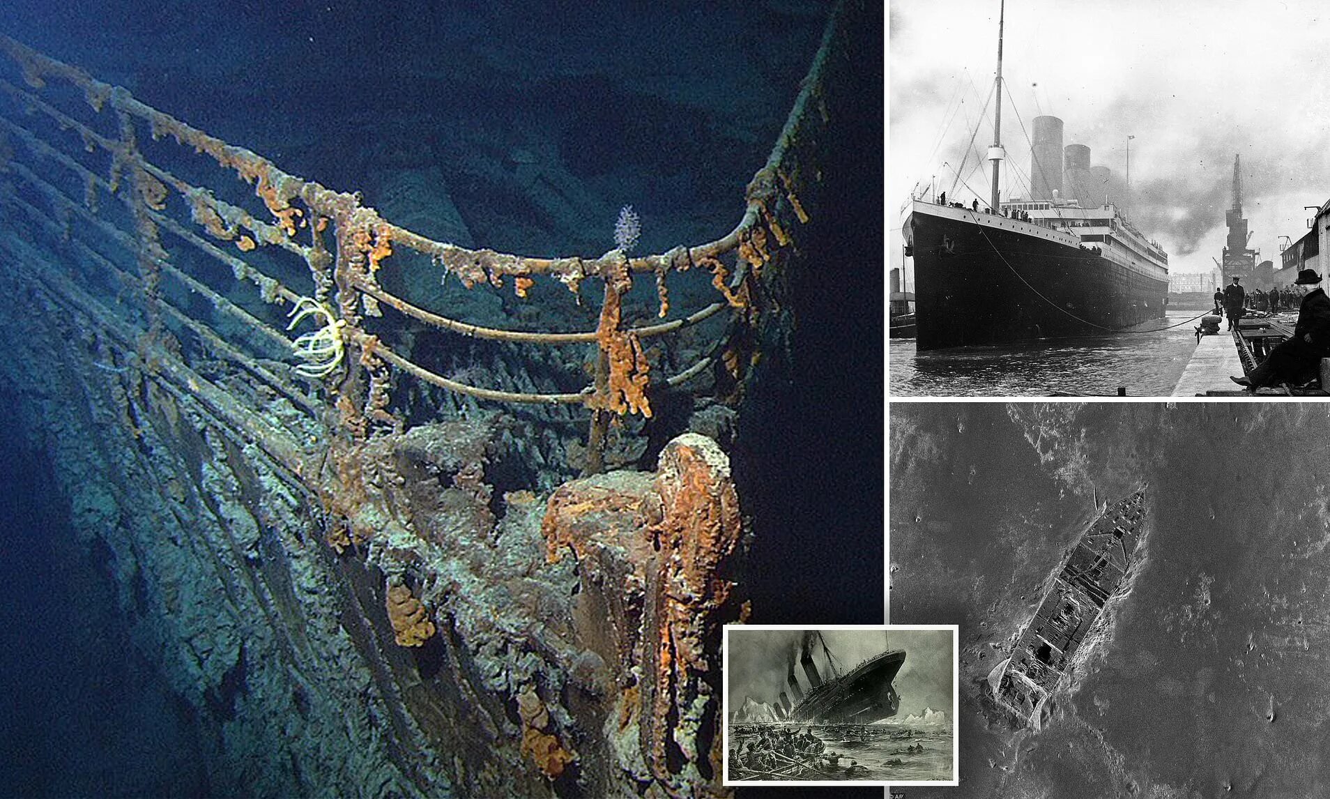Где сейчас находится корабль. Затонувший Титаник сейчас. Секретная Экспедиция Титаник. Потонувший корабль Титаник. Титаник под водой 1912.