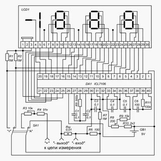 Схема мультиметра dt 832
