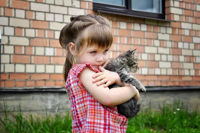 Котенок девочка на сегодня сасово. Девочка с котенком на руках. маленькая девочка с котенком. маленькая девочка с котенком на улице. девочка с котёнком в доме.