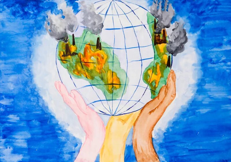 День земли рисунок. Защитим озоновый слой земли. День земли плакат. Рисунок спасаем мир