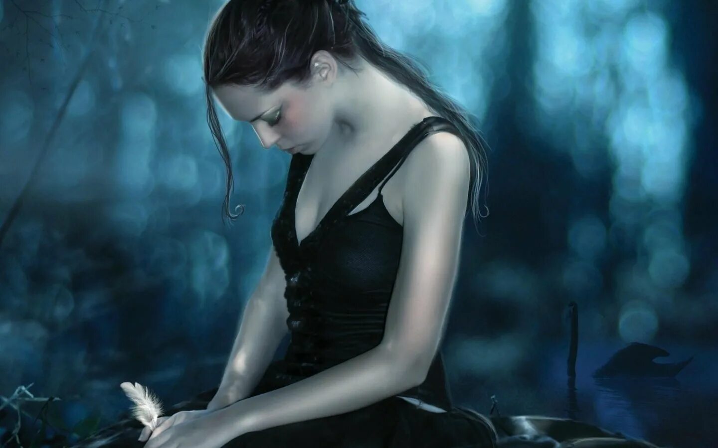 фэнтези девушки. грустный арт. это грусть. девушка ревет. аниме.