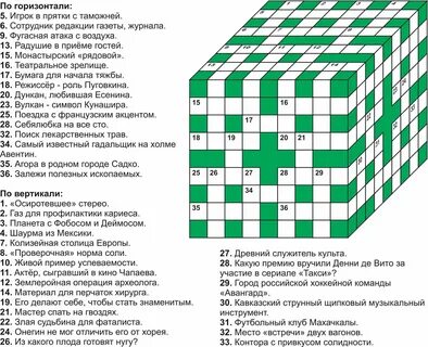 Марка лучшего кофе кубы сканворд 6 букв