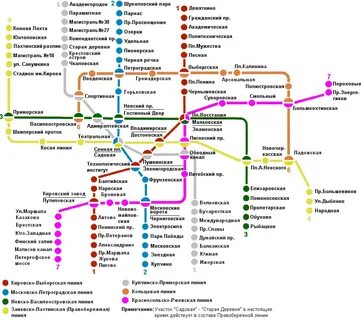 Карта метро с временем санкт петербург