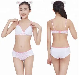 10-13 year old asian girls matching bras and panties sets