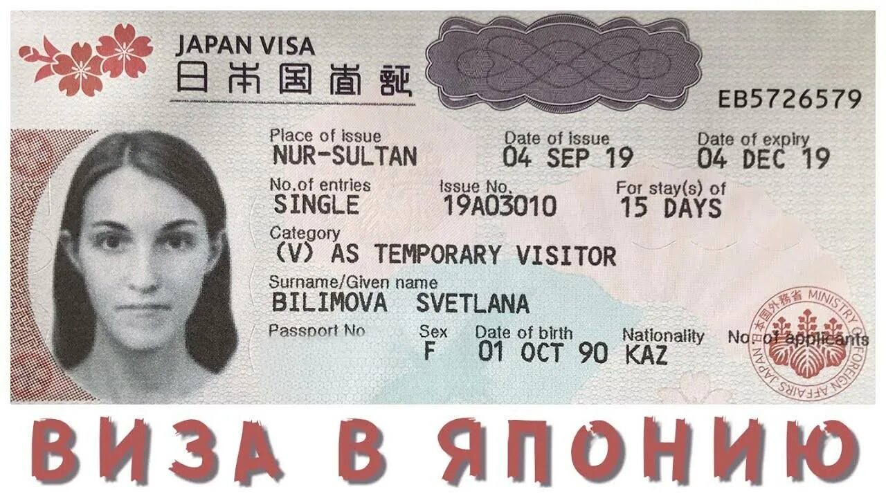 Сделать визу в японию москва