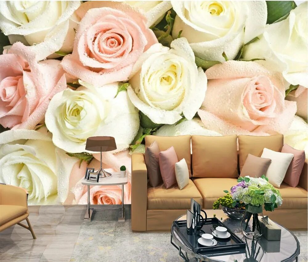 Декор фотообоев. Фотообои розы. Фотообои стена и цветы. Фотообои цветы в интерьере. Цветы в интерьере.