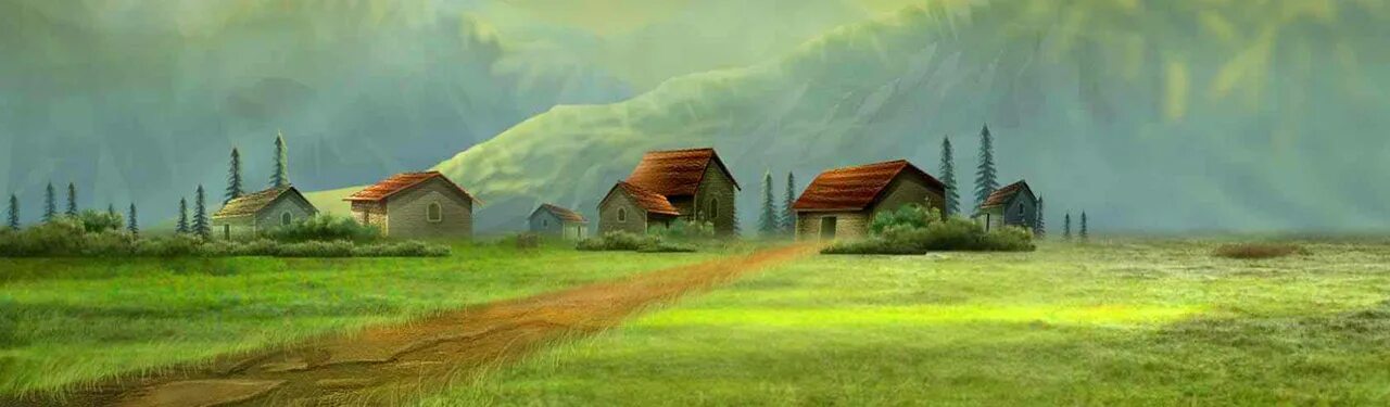 Countryside гайд. Природа. Header для сайта. Травка. Nature headers.