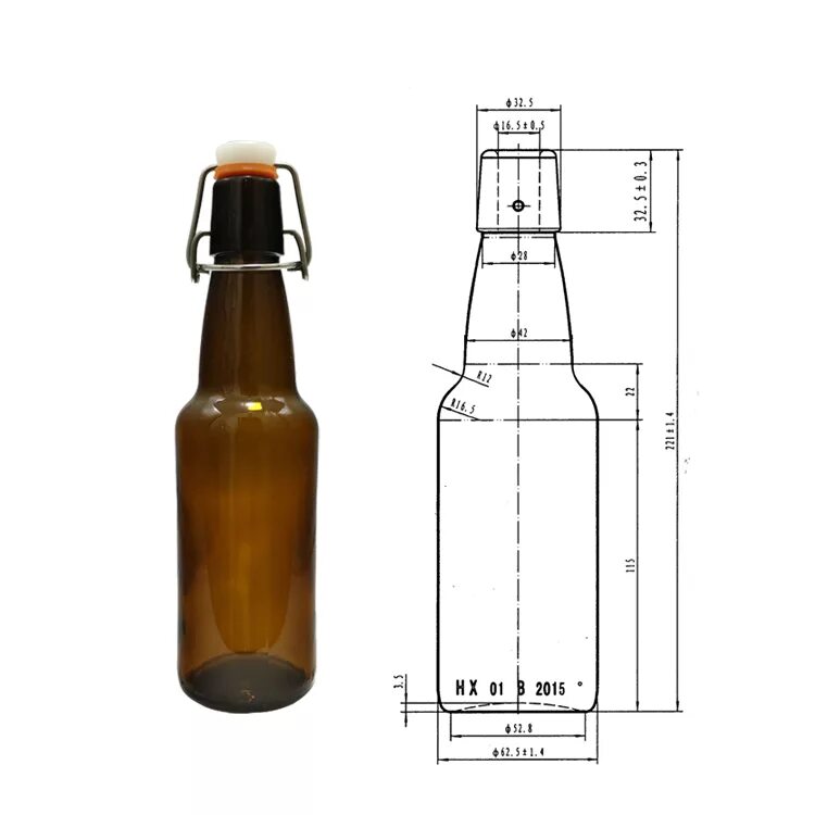 Диаметр пивной бутылки 0.5 литра. Размер бутылки 0.5
