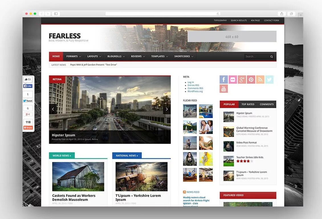 Website theme