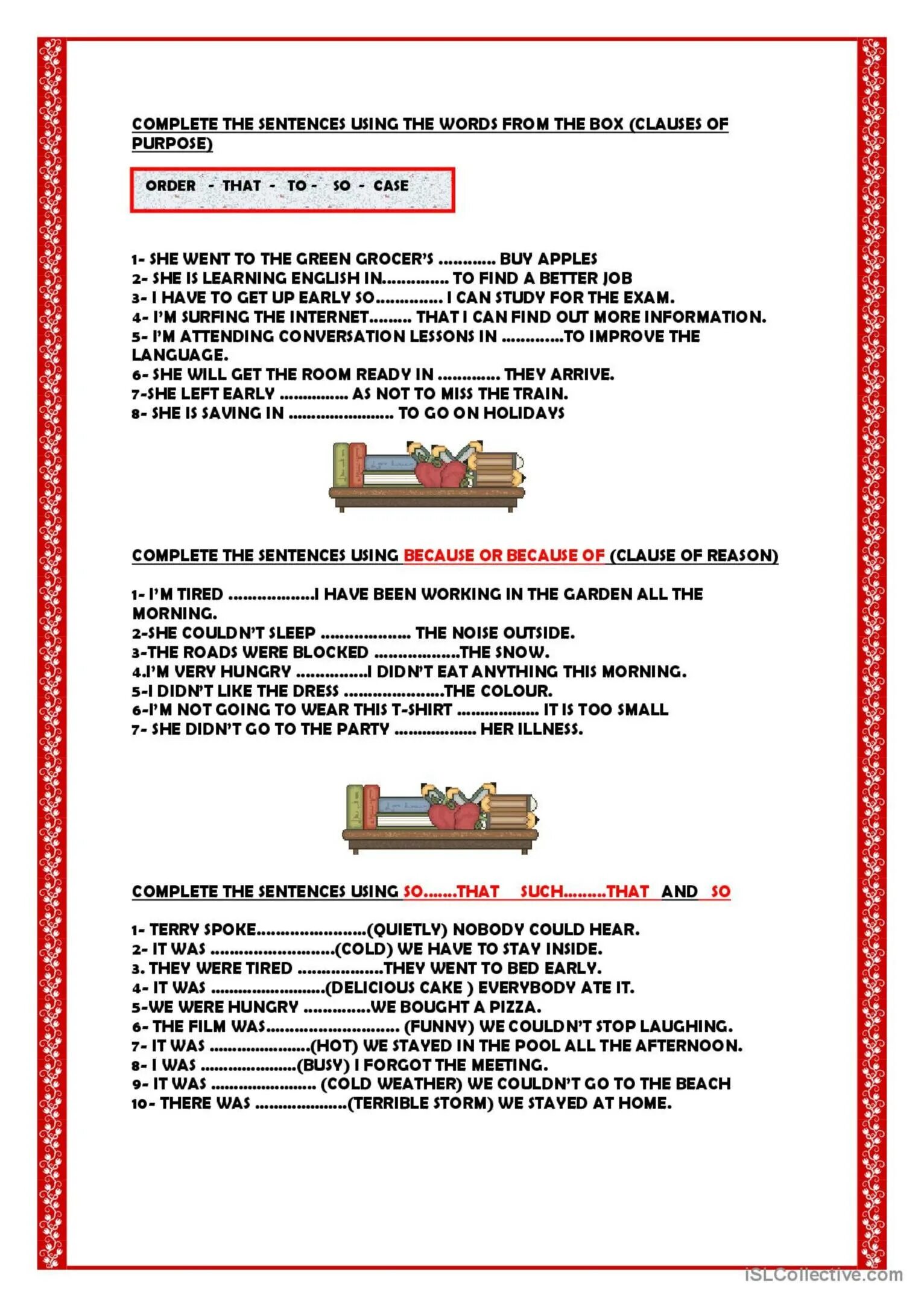 Clauses of purpose worksheets. Clauses of purpose. clauses of reason worksheets. clauses of purpose should.
