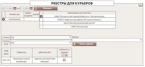 Задача курьера