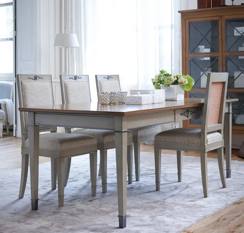 стол обеденный италия арт деко. стол модерн неоклассика 140/180. кухонный стол в стиле неоклассик. стол и стулья для кухни неоклассика. стол обеденный, фабрика fratelli barri, коллекция mestre.