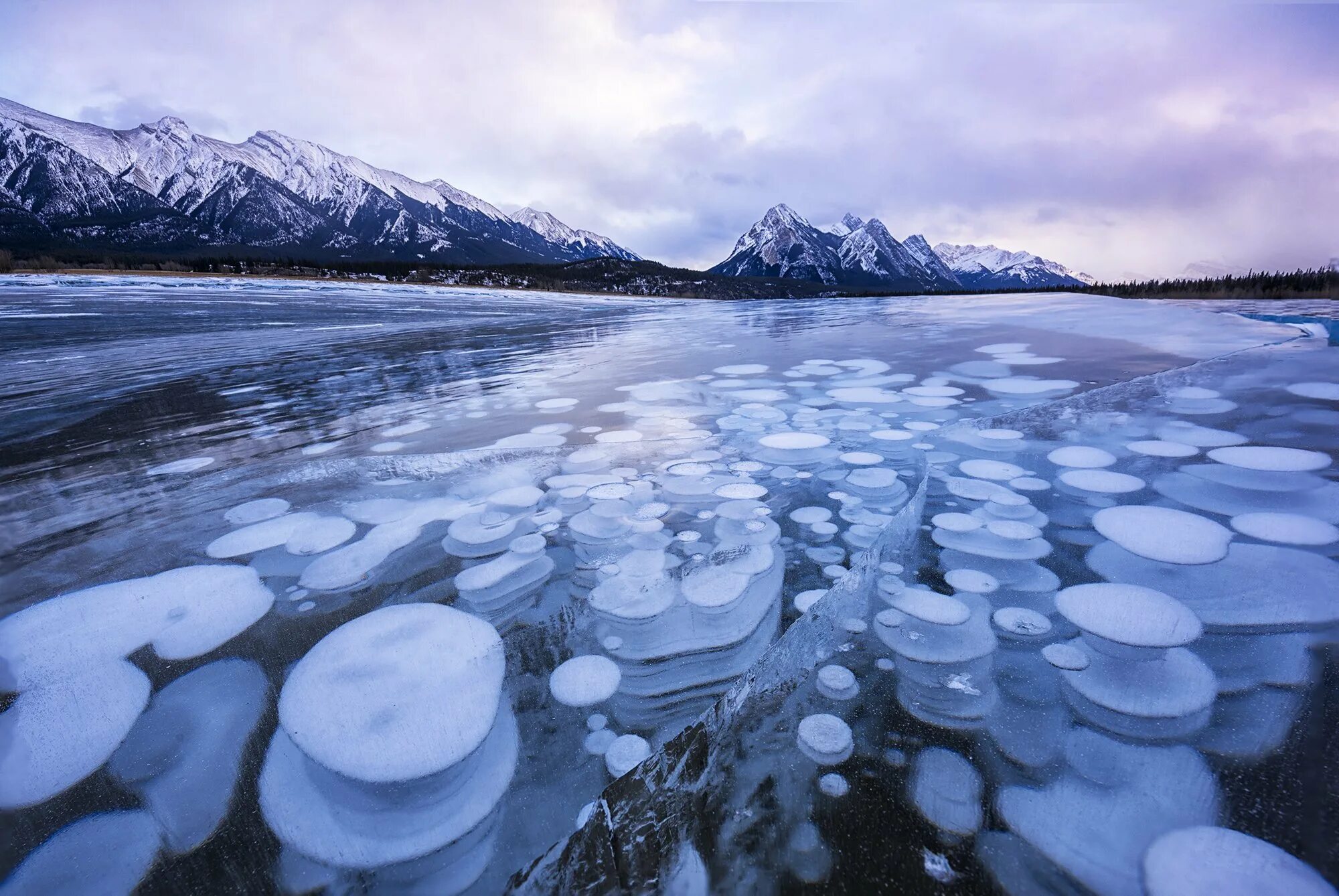 Замерзает вода в реках. Озеро Клилук Канада. Озеро Эйбрахам в Канаде. Ледяные пузыри озера Абрахам Канада. Метановые пузырьки на Байкале.