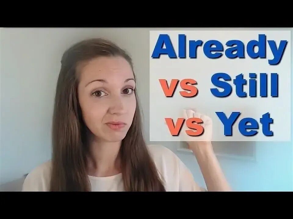 Many yet. Still vs yet. already vs just. yet vs already. learn vocabulary fluently.