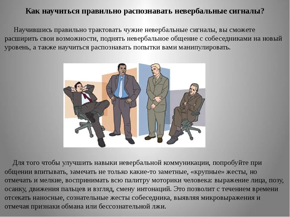 Контроль невербального поведения
