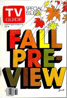 Past Print: TV Guide Fall Preview covers.