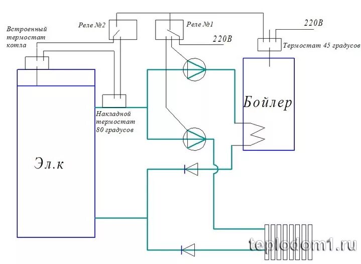 Подключаем два нагревателя. Схема подключения термостата бойлера к котлу. Схема подключения насоса к термостату бойлера. Схема подключения термостата к боллер у. Схема подключения термостата к газовому котлу.