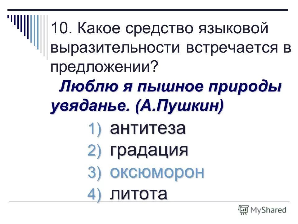 Старожил языка какое средство языковой выразительности